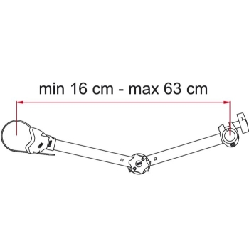 Uchwyt rowerowy Bike-Block Pro D2 Red - Fiamma 04133F01-