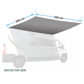 Zadaszenie daszek do kampera Deflector QDR 360x360 - Brunner 0113065N