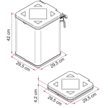 Kosz na śmieci - Pack Waste Fiamma