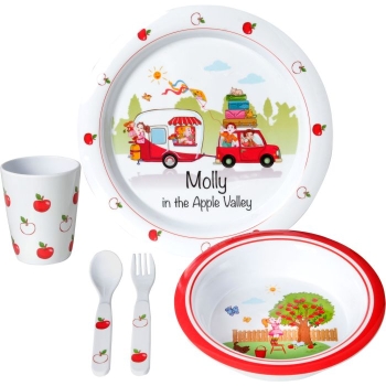 Zestaw obiadowy dla dzieci Molly Kids Girl 3+ - Brunner