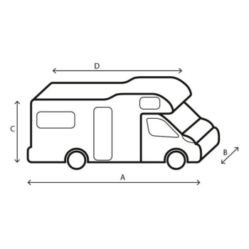 Pokrowiec na kampera Camper Cover AL 12M 800-850 - Brunner