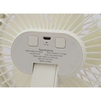 Wentylator akumulatorowy LED Clip fan rechargeable - EuroTrail