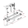 Bagażnik rowerowy Carry-Bike Frame Crafter >2017 + rama montażowa - Fiamma