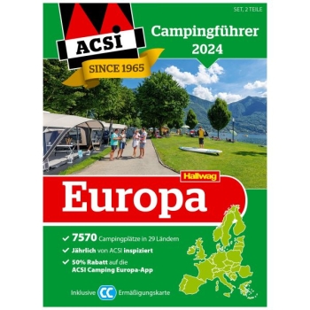 ACSI Camping Guide Europe 2024 wraz z kartą