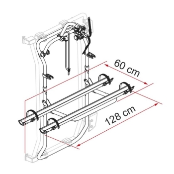 Bagażnik rowerowy Carry-Bike Frame Crafter >2017 + rama montażowa - Fiamma