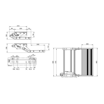 Stopień wejściowy elektryczny Single Step compact 500 12V - Thule 301888