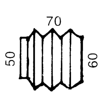 Osłona gumowa urządzenia najazdowego mieszek AL-KO 70/60