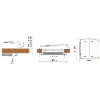 Okno dachowe Vent F Pro 40x40 Clear - Fiamma