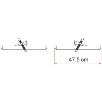 Rynienka szyna Kit Rail Premium 48 - Fiamma