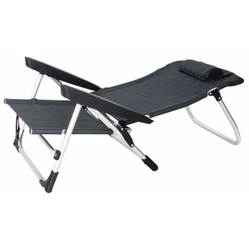 Krzesło plażowe Beach Chair Marbella Charcoal - EuroTrail