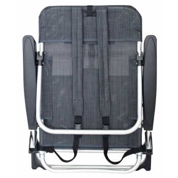 Krzesło plażowe Beach Chair Marbella Charcoal - EuroTrail