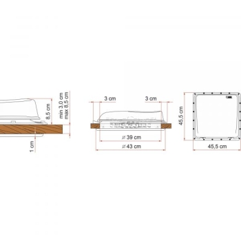 Okno dachowe 40 Vent White - Fiamma